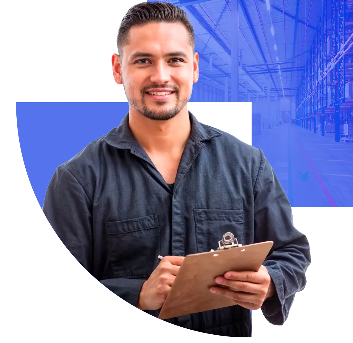 Imagem de homem trabalhador industrial